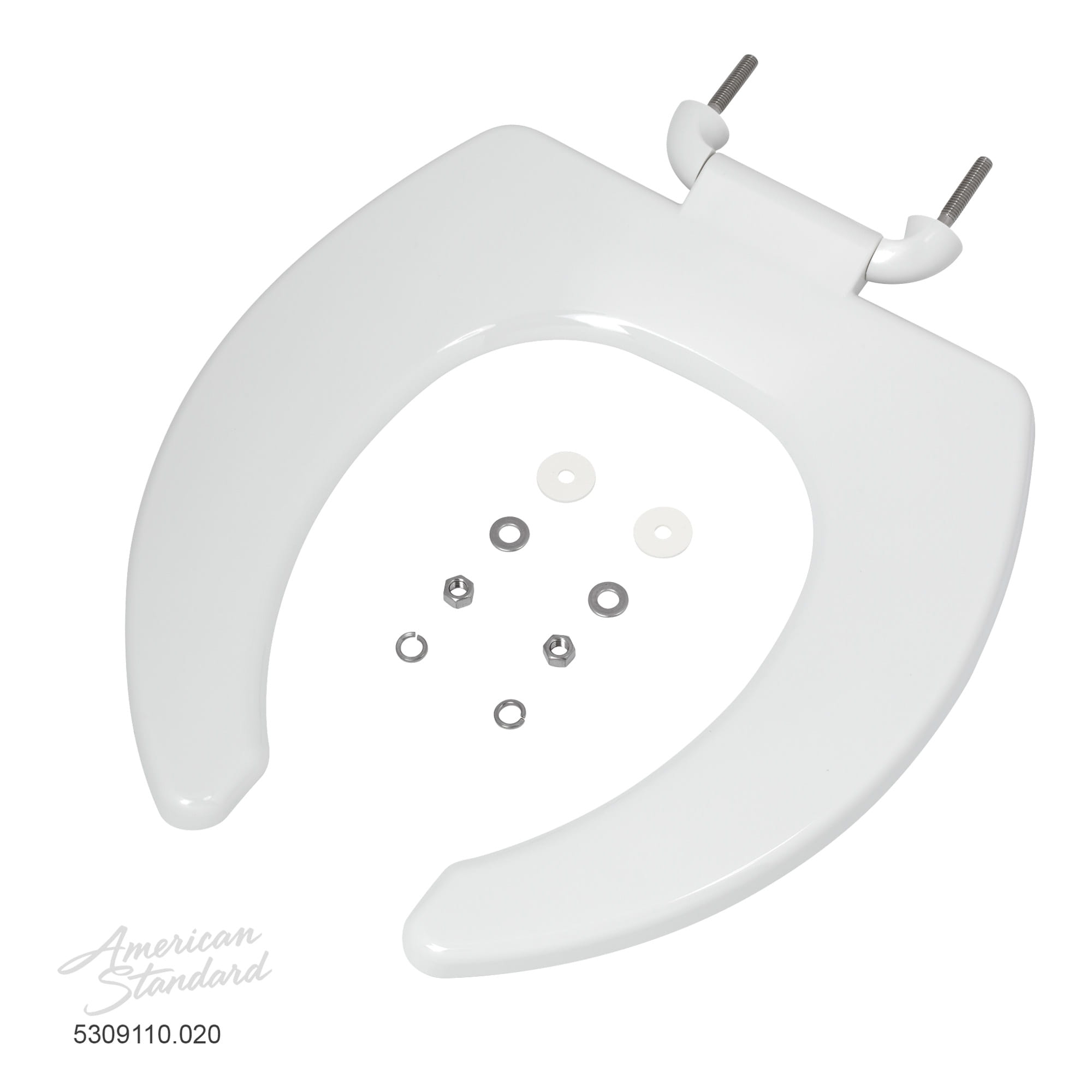 Right Width Open Front Elongated Toilet Seat